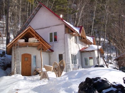 Our home, as viewed from the driveway.